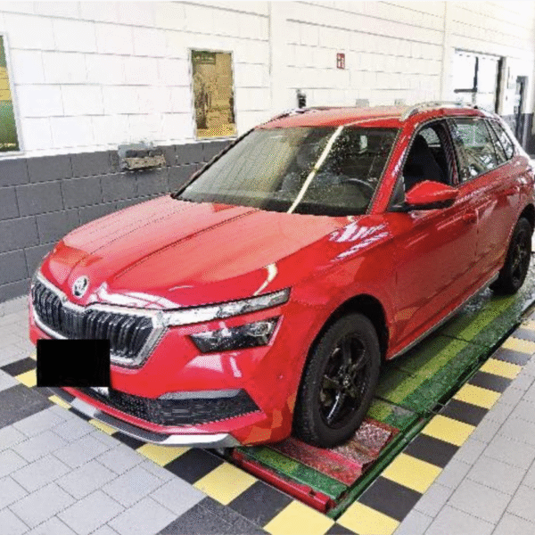 Skoda Kamiq Skoda Kamiq Style 85kW Automatik Benzin Seitenwand links - die Rücklichtaufnahme links - das Rücklicht links - der Stoßfänger hinten